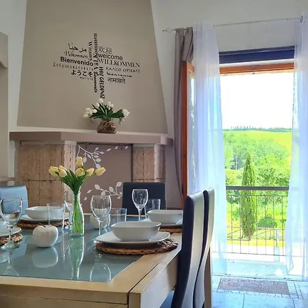 펜션 Val D'orcia Deluxe 3 Incantevole Casa Con Vista Sulle Colline, Wifi E Parcheggio