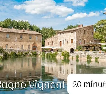 펜션 Val D'orcia Deluxe 3 Incantevole Casa Con Vista Sulle Colline, Wifi E Parcheggio 산 조반니 다소