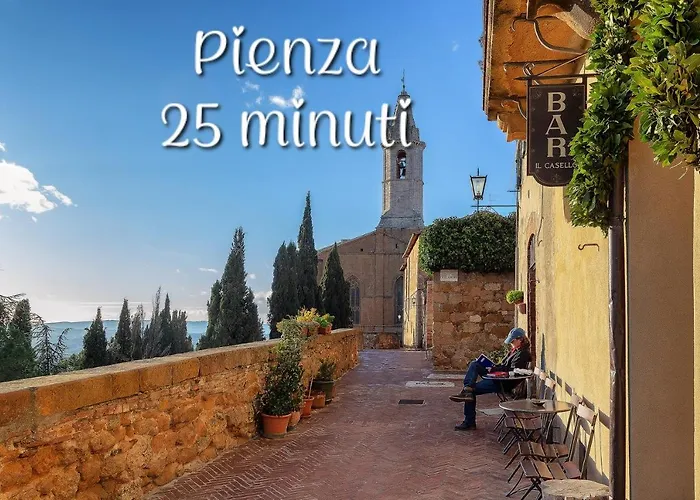 Val D'orcia Deluxe 3 Incantevole Casa Con Vista Sulle Colline, Wifi E Parcheggio בית נופש