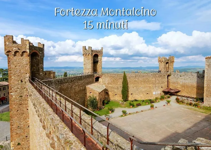 בית נופש Val D'orcia Deluxe 3 Incantevole Casa Con Vista Sulle Colline, Wifi E Parcheggio